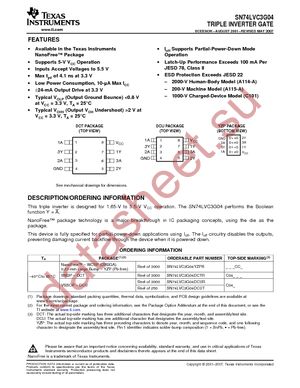 SN74LVC3G04DCURE4 datasheet  